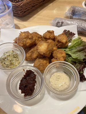 Tofu fritters 19 Jan 2025 #Veganuary at KOMEDA is in Tokyo