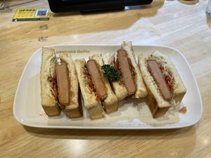 vegan Hamkatsu Hot Sandwich  at KOMEDA is in Tokyo