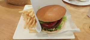 Teriyaki avo burger at KOMEDA is in Tokyo