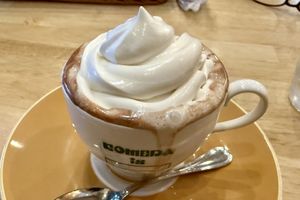 Hot chocolate   at KOMEDA is in Tokyo
