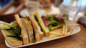 Egg Salad Sandwich at KOMEDA is in Tokyo