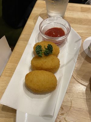 Croquettes  at KOMEDA is in Tokyo