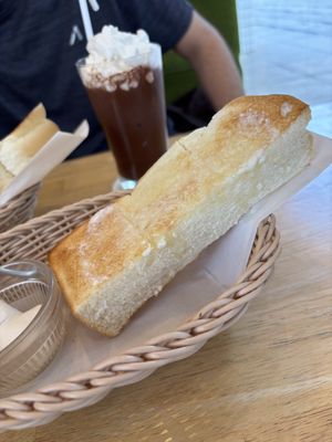 Bread with soy cream cheese  at KOMEDA is in Tokyo