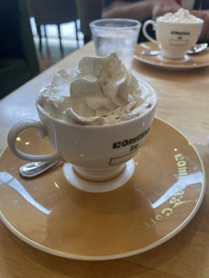 Hot chocolate   at KOMEDA is in Tokyo