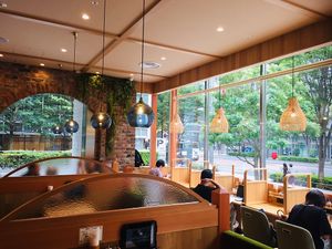 Inside  at KOMEDA is in Tokyo