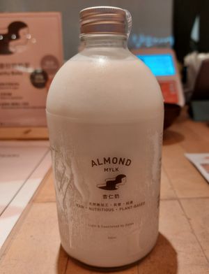 Raw Almond Mylk at Mother Pearl 圓貝 in Hong Kong Island