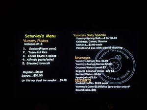 Saturday at Yummy's Vegan Takeout and Bakery in Stone Mountain