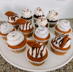Assortment cupcakes  at Wholesome Bakery in San Francisco