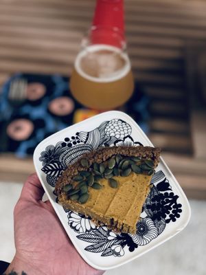 Pumpkin cheesecake  at Wholesome Bakery in San Francisco