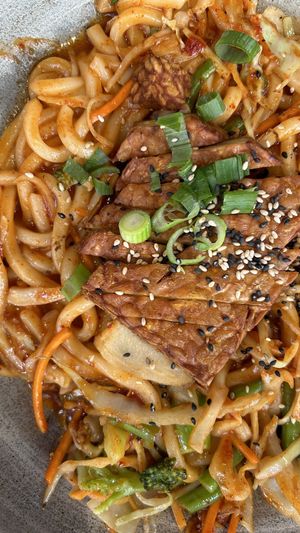 Udon mit Tempeh   at MoschMosch in Heilbronn