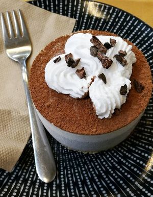 Tiramisu at Wise Cicada Wholefood Cafe in Auckland