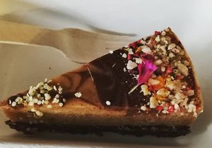Cheesecake at Wise Cicada Wholefood Cafe in Auckland