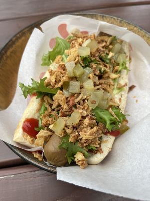 Veganer Hotdog   at Das Rote Haus in Vitte