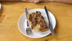 Coffee cake at Spatula in Greenville