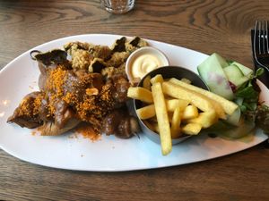 Vegan Jackfruit sate.  at Nozems in Den Helder