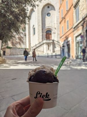 Gelato at Lick  in Perugia