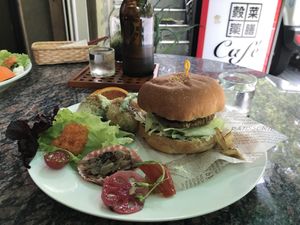 Vege burger  at Waira Tequila Ikora in Koya