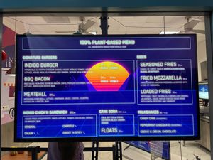 Menu  at Indigo Burger in Newark