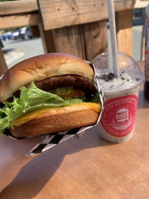 Indigo Burger!  at Indigo Burger in Newark