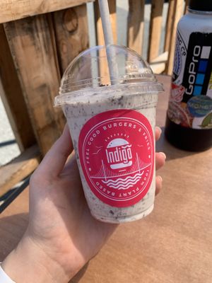 Cookies and cream shake! at Indigo Burger in Newark