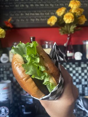 🤤 Indigo Burger (Single Patty) Enjoyed @ Home  at Indigo Burger in Newark