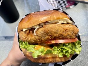 Chipotle Chick’n - really good!   at Indigo Burger in Newark