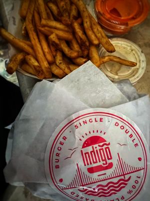 Take out  at Indigo Burger in Newark