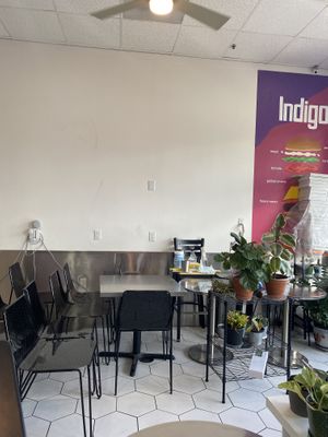 They’re revamping the inside! Should be done by next week!  at Indigo Burger in Newark