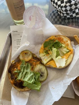   at Indigo Burger in Newark