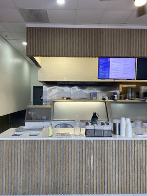 Interior (Now Open) with Digital Menus (layout simple)  at Indigo Burger in Newark
