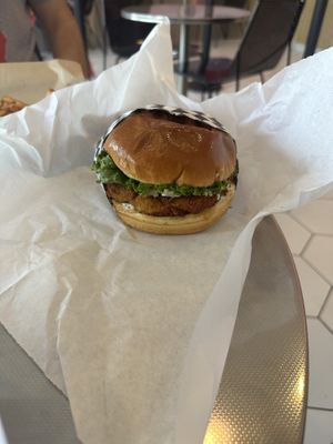 Spicy chipotle chicken  at Indigo Burger in Newark