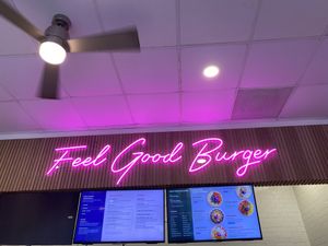 Awesome Signage • Feel Good [Vegan] Burger  at Indigo Burger in Newark