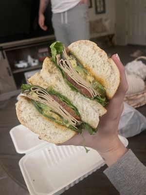 New prime roots turkey sandwich   at Indigo Burger in Newark