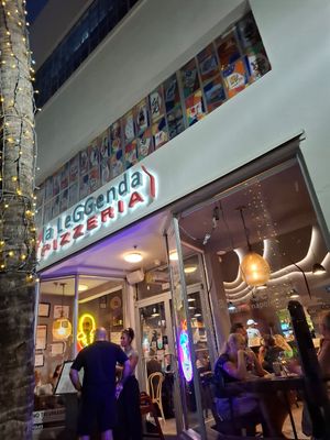Outside at La LeGGenda in Miami Beach