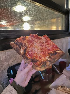 Vegan cheese slab!!!!!!!!!  at Slab Sicilian Street Food in Portland