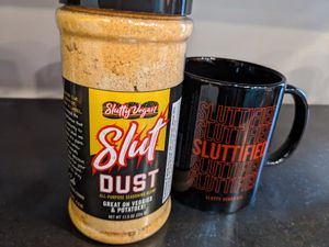 Slutty merchandise at Slutty Vegan in Jonesboro