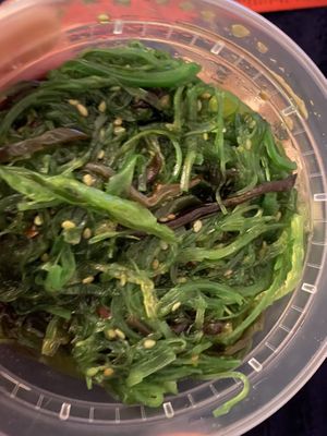Side of seaweed salad at Mainely Noods in Portland