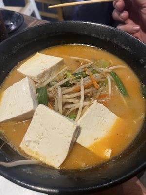 Spicy vegan ramen  at Daikokuya in Monterey Park