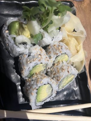 Veggie sushi roll  at Daikokuya in Monterey Park