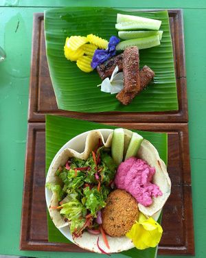 Falafel wrap at Kola in Koggala