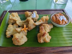 Cauliflower bites at Kola in Koggala