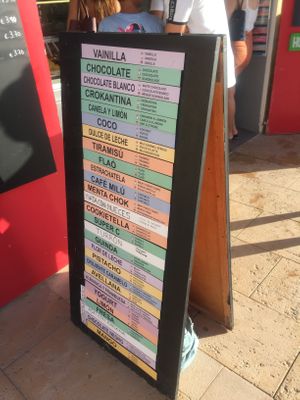   at Heladería Milú in Ibiza