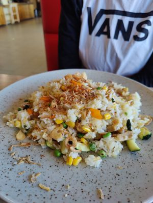 Fried rice at Loving Hut in Reykjavik