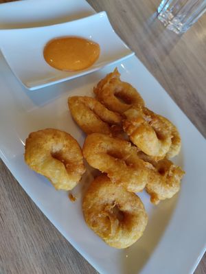 Calamari at Loving Hut in Reykjavik
