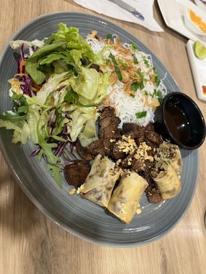 BBQ combination   at Loving Hut in Reykjavik