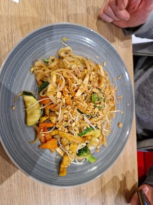 Pad thai at Loving Hut in Reykjavik