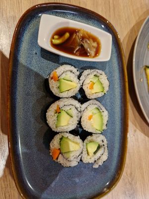 Sushi was delicious at Loving Hut in Reykjavik