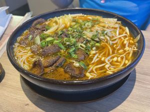 Bun bo hue  at Loving Hut in Reykjavik