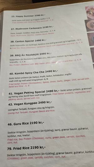  at Loving Hut in Reykjavik