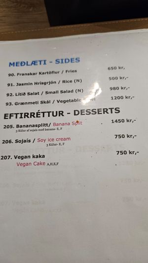  at Loving Hut in Reykjavik